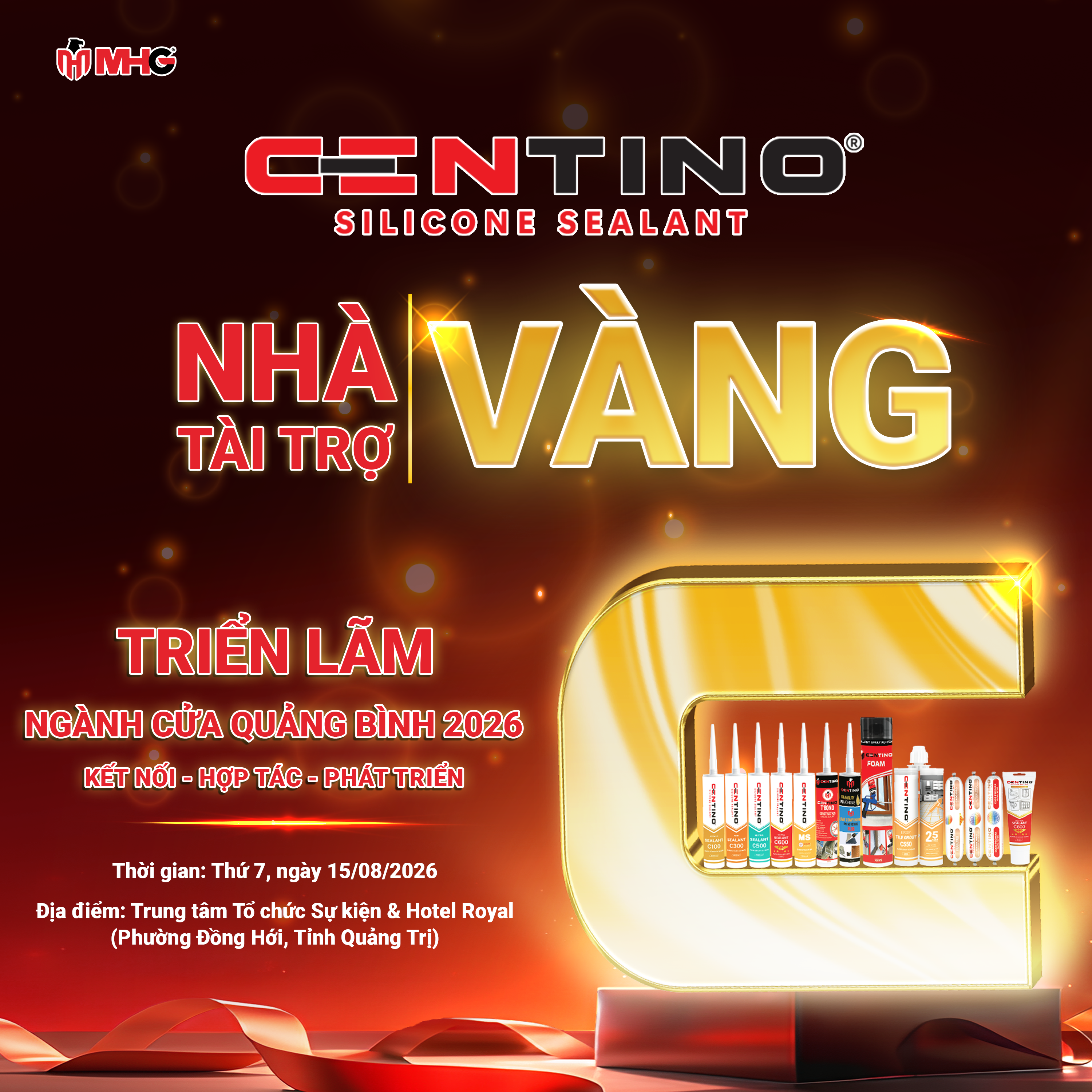 SILICONE CENTINO - Nhà tài trợ Vàng tại sự kiện “Triển lãm ngành Cửa Quảng Bình 2026”